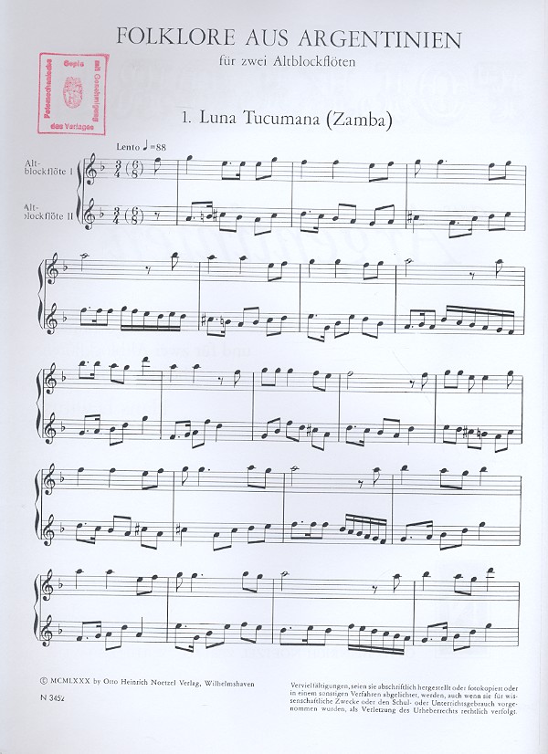 Folklore aus Argentinien