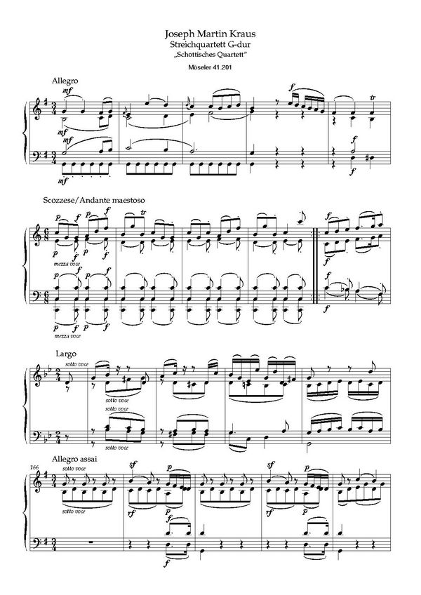 Streichquartett G-Dur