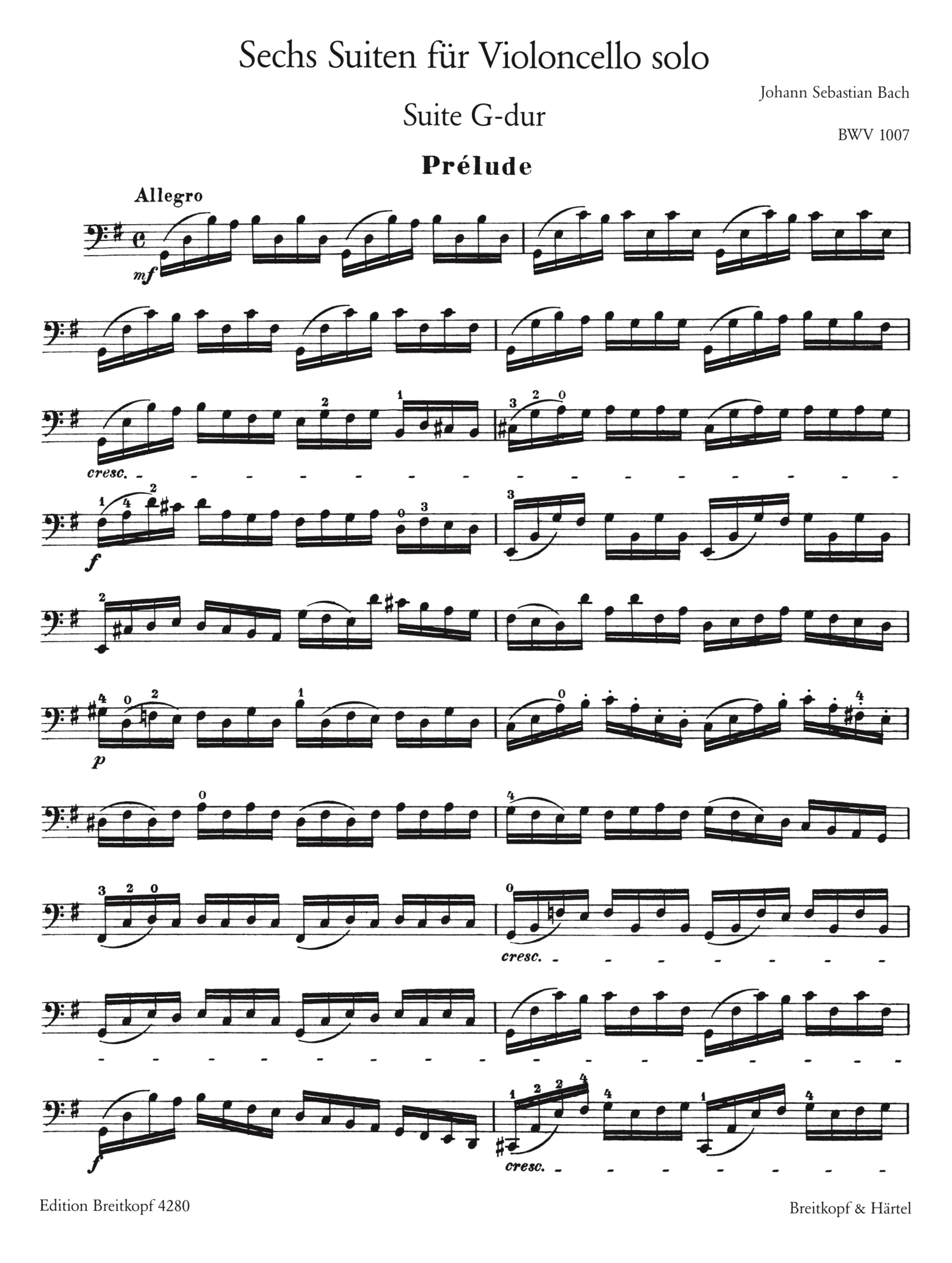 6 Suiten BWV1007-1012