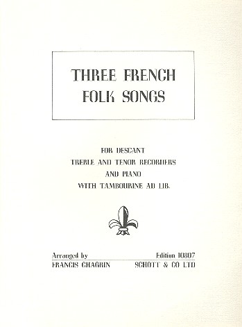 3 French Folk Songs