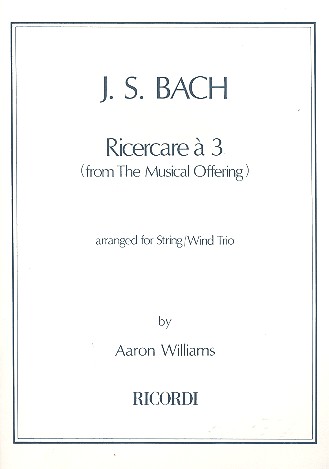 Ricercare à 3 for string or wind trio