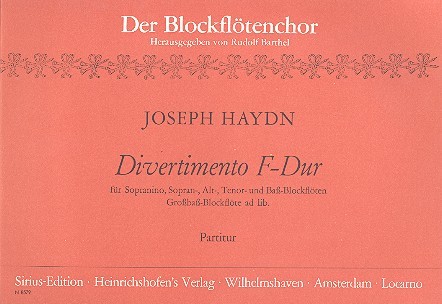 DIVERTIMENTO F-DUR BARYTONTRIO
