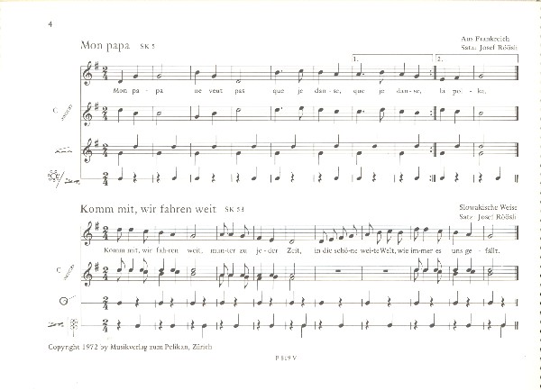 Der Singkreis 50 Begleitsätze zu