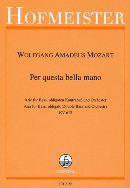 Per questa bella mano KV612