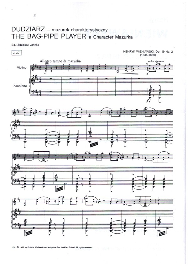 The Bagpipe player op.19,2