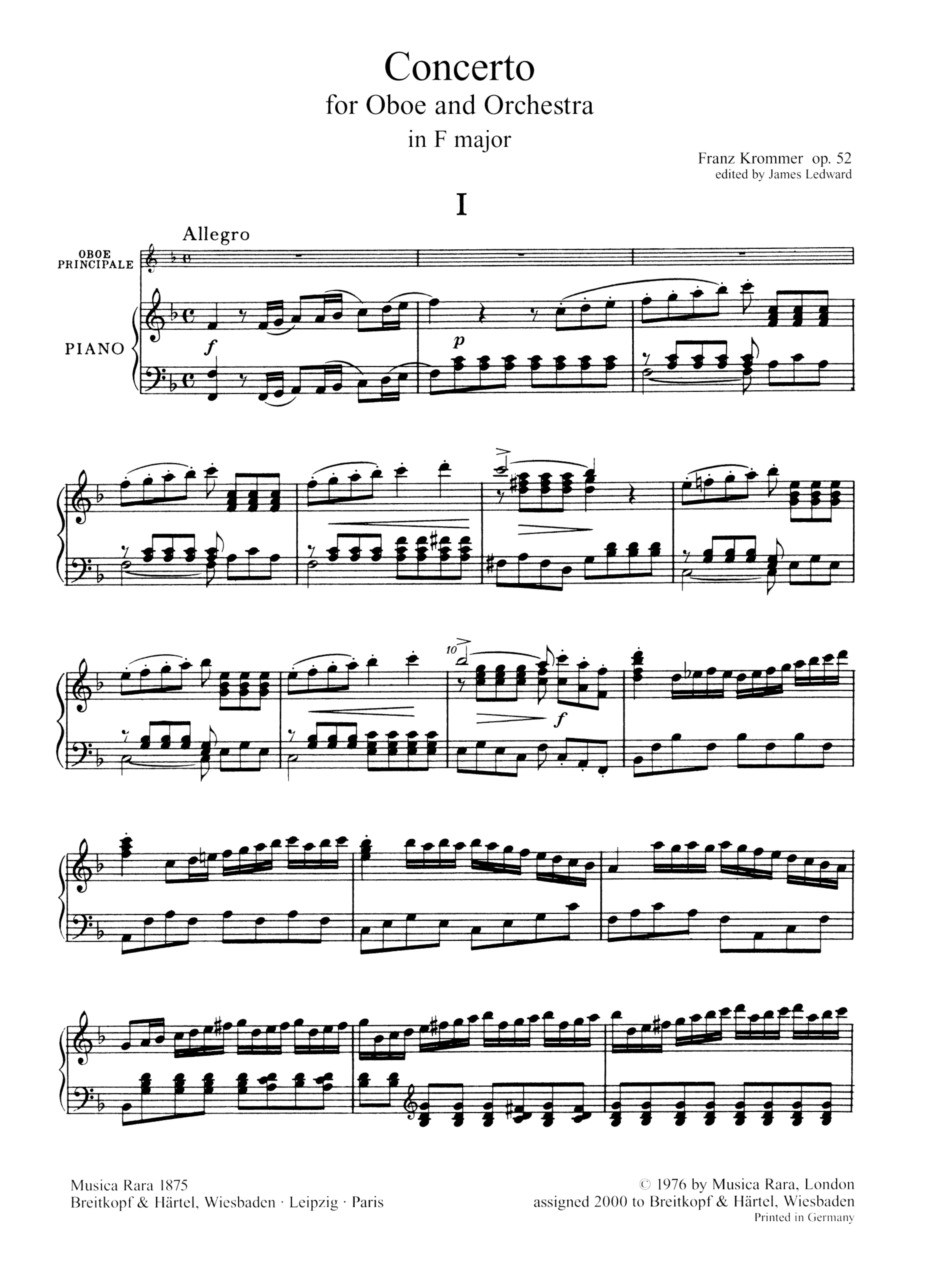 Konzert F-Dur op.52