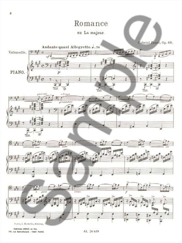 Romance la majeur op.69