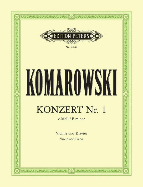 Konzert e-Moll Nr.1 für Violine und Orchester