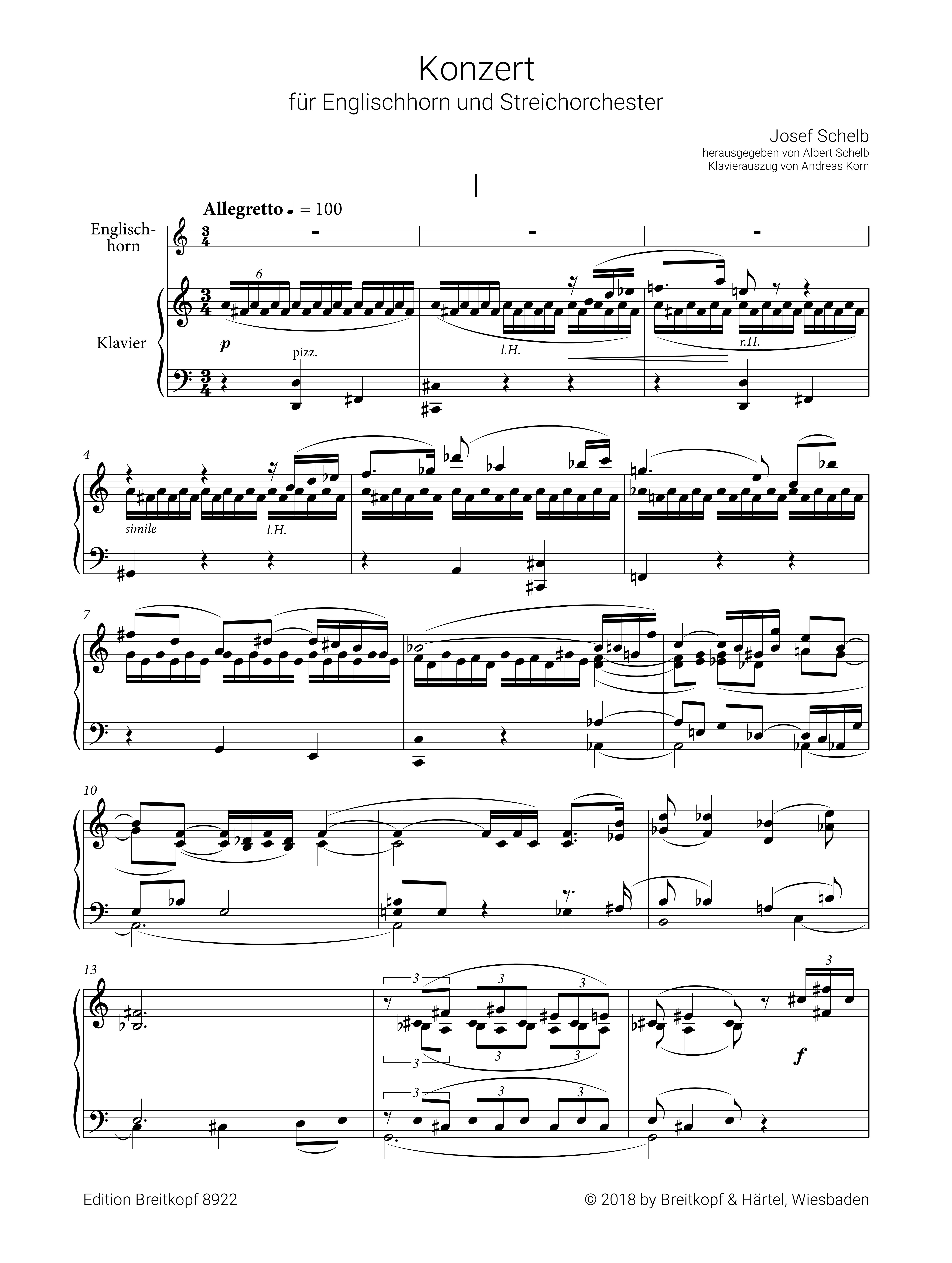 Konzert für Englischhorn und Streichorchester