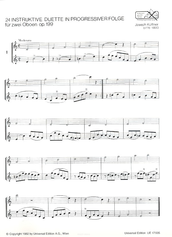 24 instruktive Duette op.199