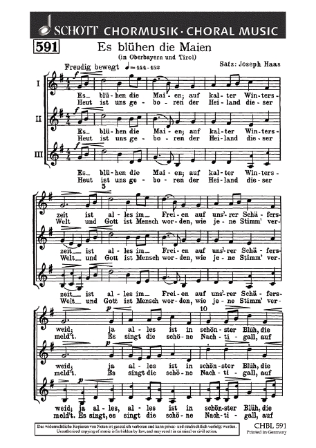 Es blühen die Maien