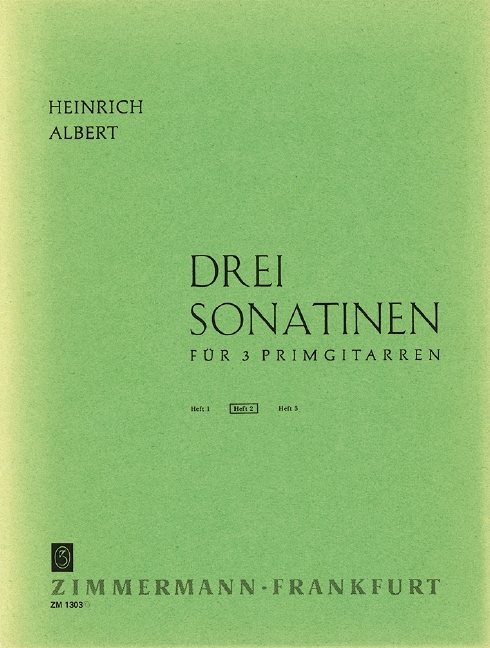 3 SONATINEN FUER 3 PRIMGITARREN