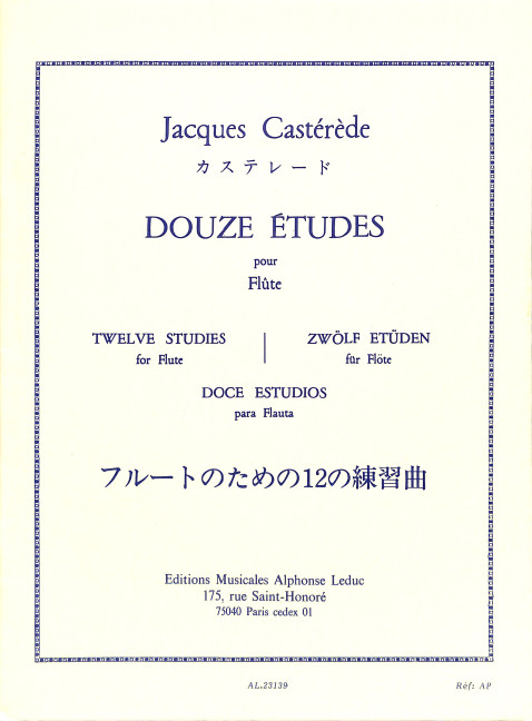 12 études pour flûte