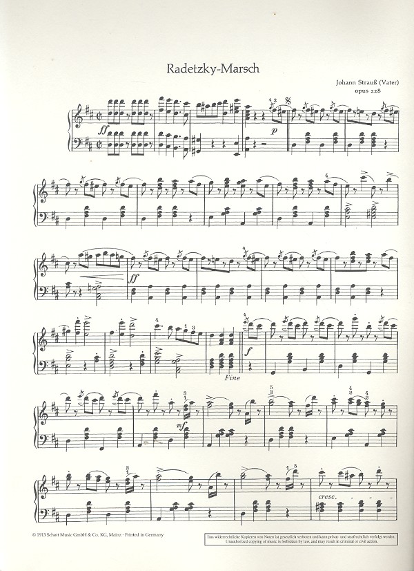 Radetzky-Marsch G-Dur op. 228
