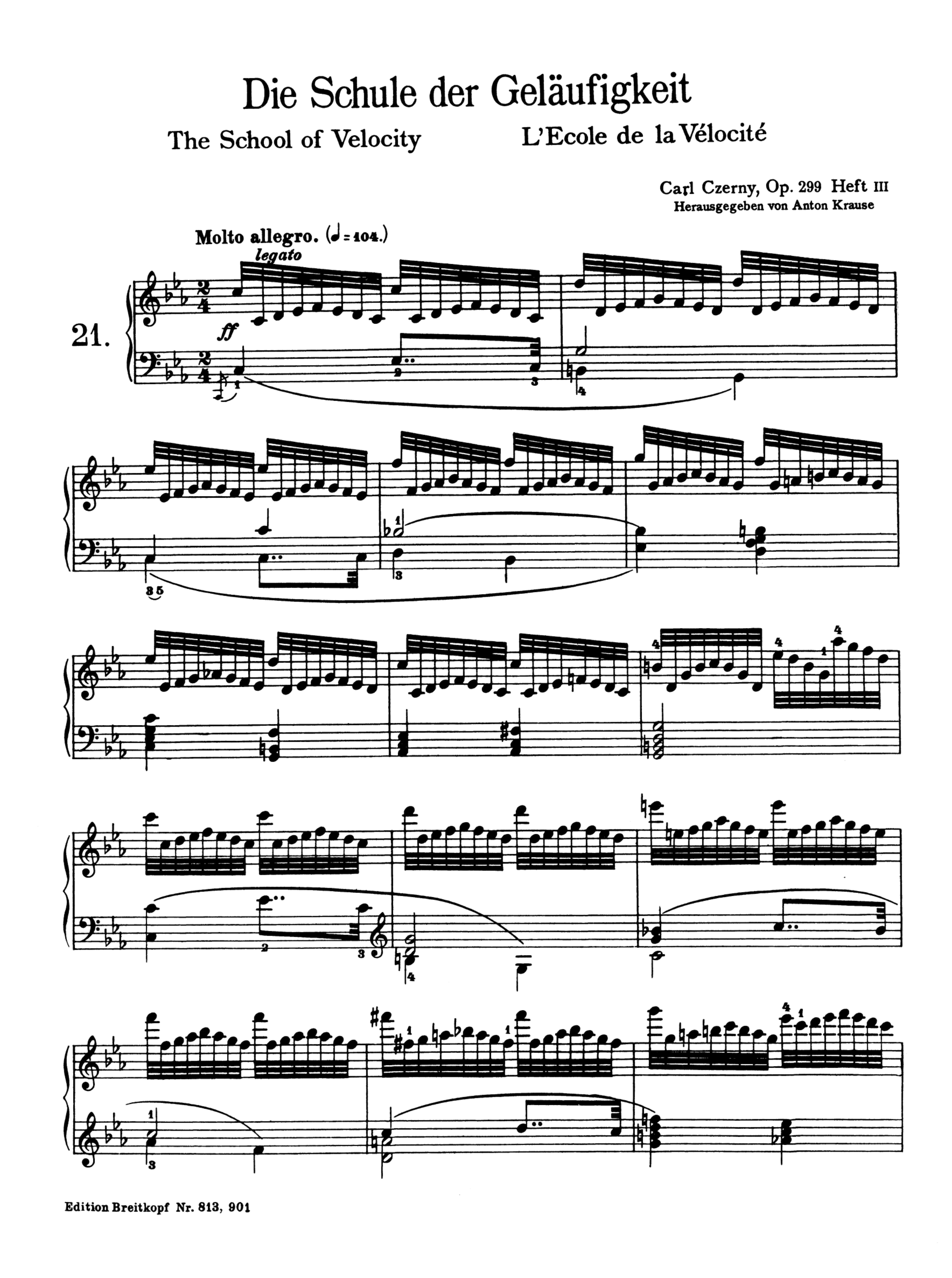 Schule der Geläufigkeit op.299 Band 3