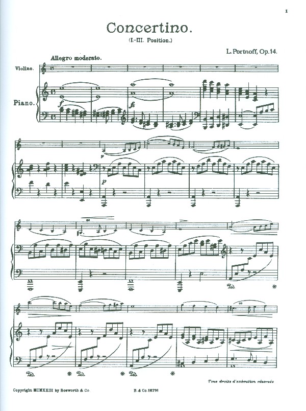 Concertino a-Moll op.14