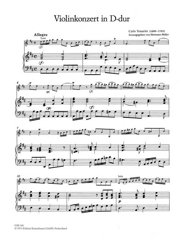 Concerto D-Dur op.1,4