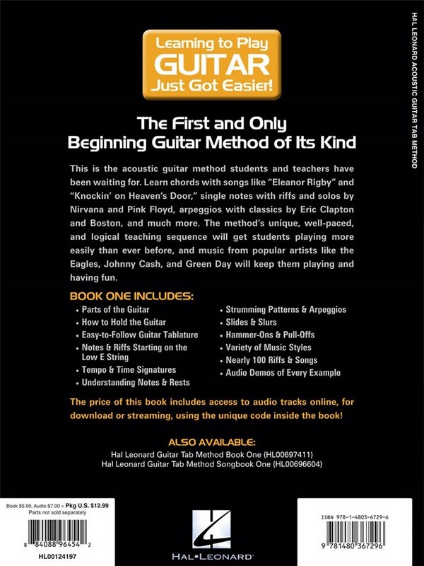 Hal Leonard Acoustic Guitar Tab Method vol.1 (+Online Audio)