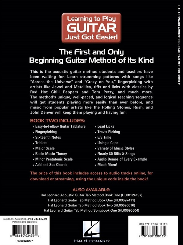 HL00131207 The Acoustic Guitar Method vol.2 (+Online Audio Access):