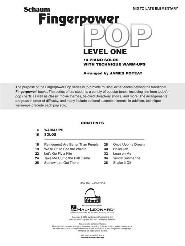 HL00237510 Fingerpower Pop - Level 1: