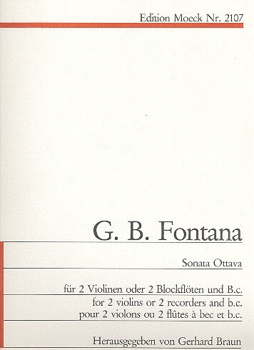 Sonata ottava für 2 Violinen und Bc