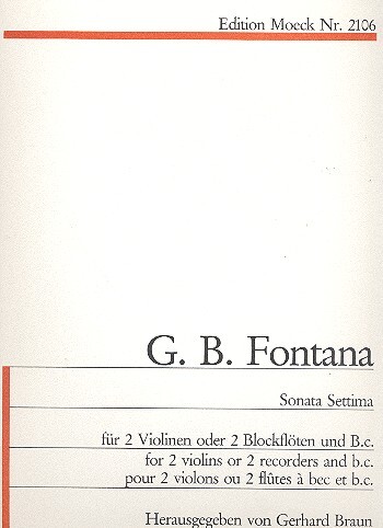 Sonata settima für 2 Violinen