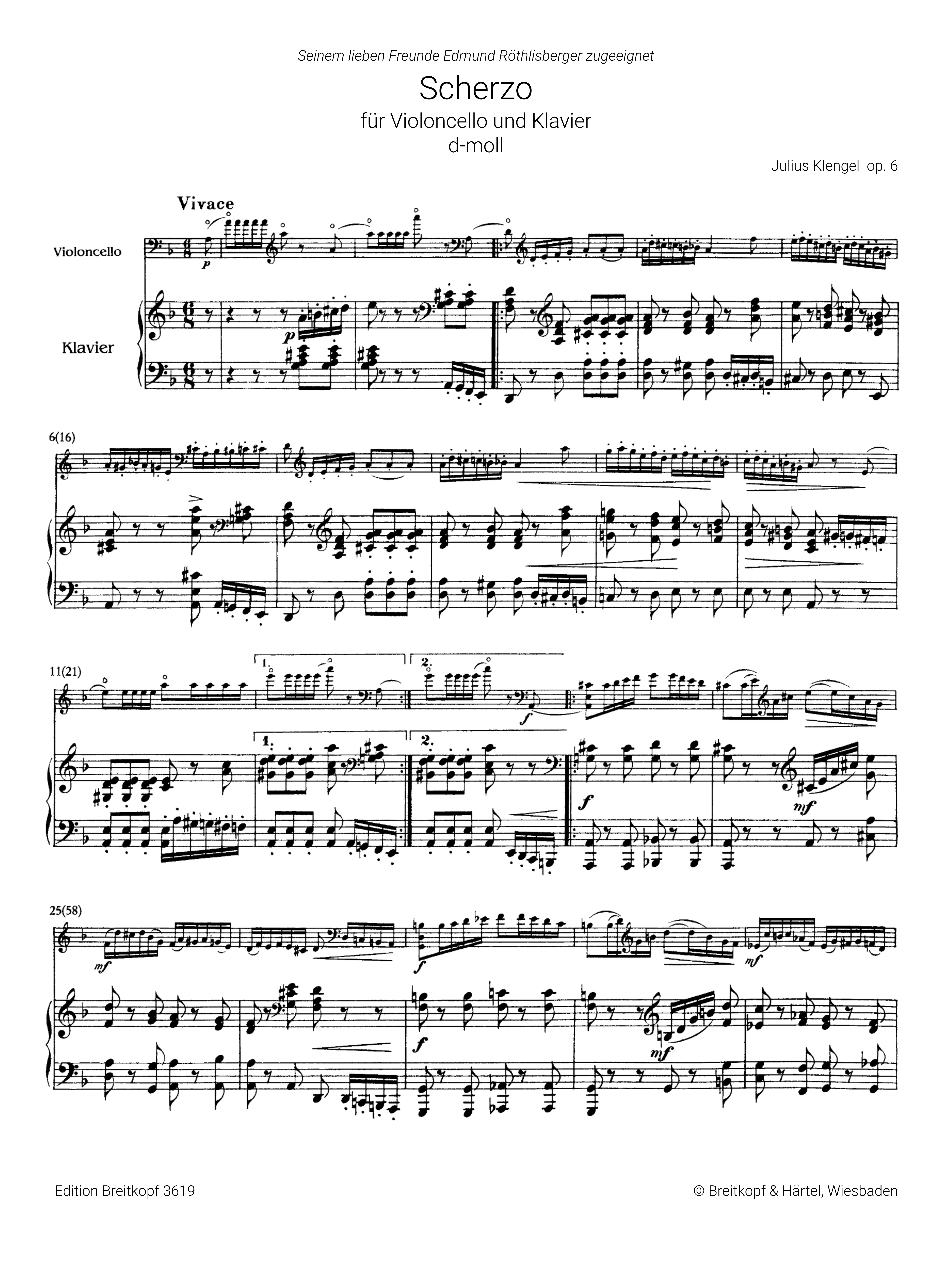 Scherzo d-Moll op.6