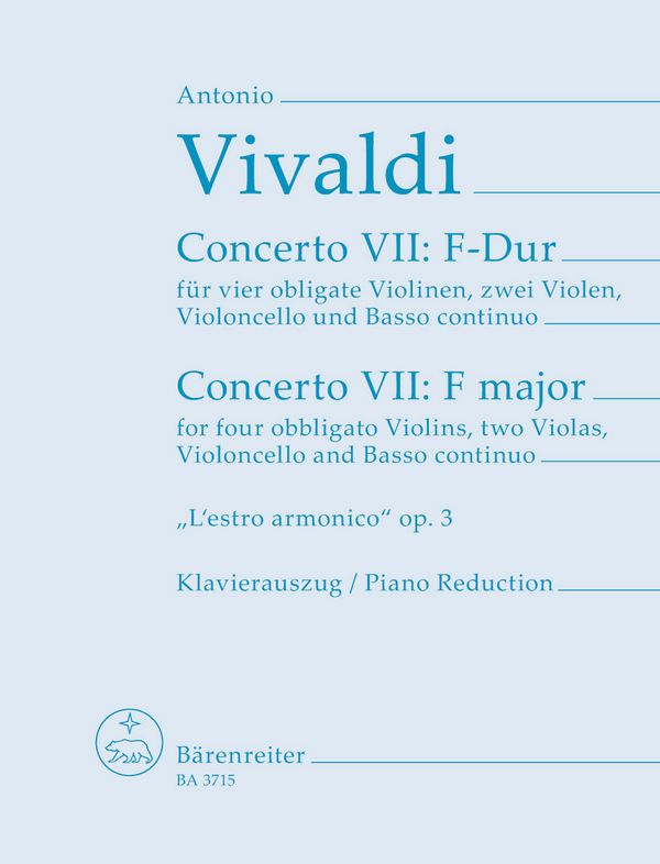 Concerto F-Dur op.3,9 für