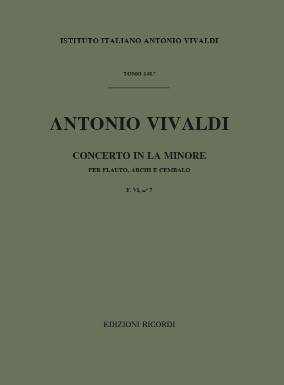 Concerto in la minore per flauto, archi e