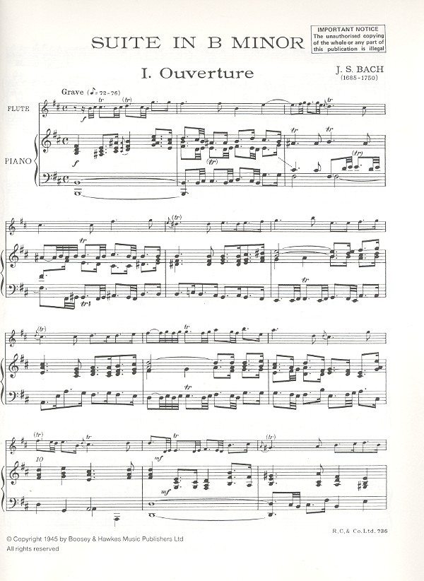 Suite h-Moll BWV 1067