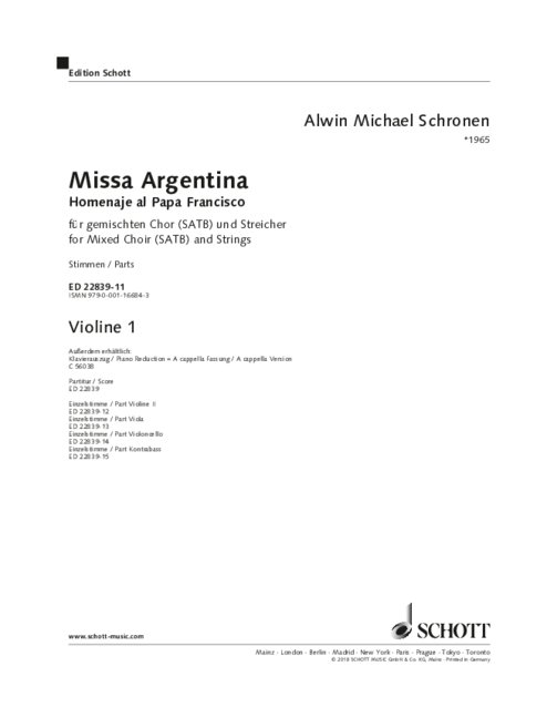 ED22839-11 Missa argentina