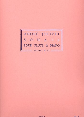SONATE POUR FLUTE ET PIANO