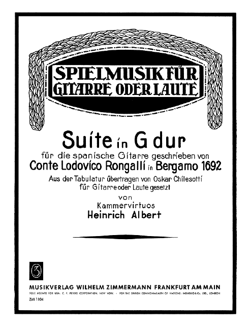 Suite G-Dur für spanische