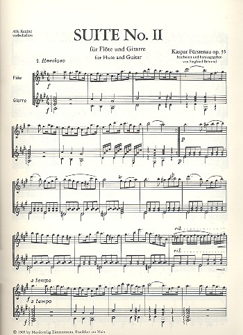 Suite Nr.2 op.35 für Flöte und Gitarre