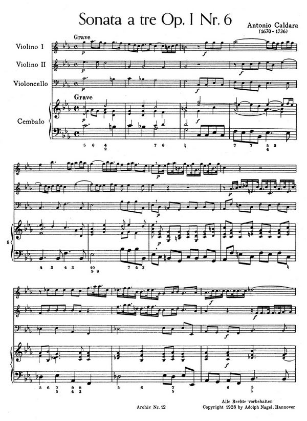 Triosonate c-Moll für