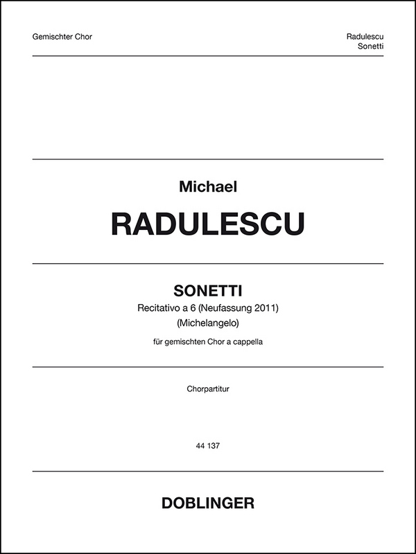 DOBL44137 Sonetti (Neufassung 2011)
