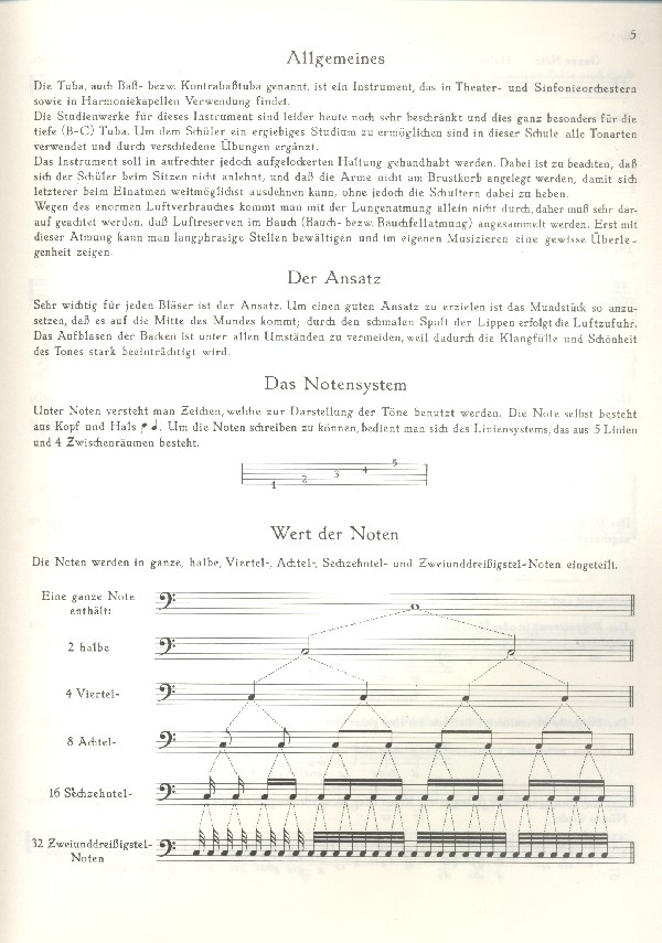 Leichtfassliche Schule für Tuba in B oder C