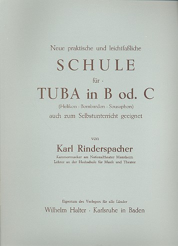 Leichtfassliche Schule für Tuba in B oder C