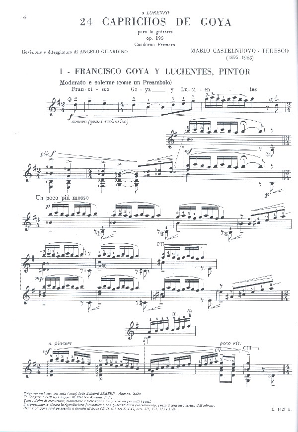 24 Caprichos de Goya op.195 vol.1 (Nr.1-6) 