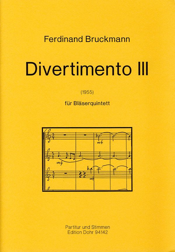 Divertimento für Bläserquintett Nr. 3 (1955)