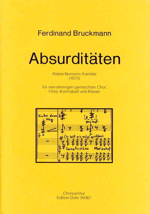 Absurditäten für vierstimmigen gemischten Chor,