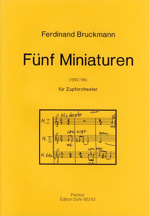5 Miniaturen für Zupforchester (1992/96)