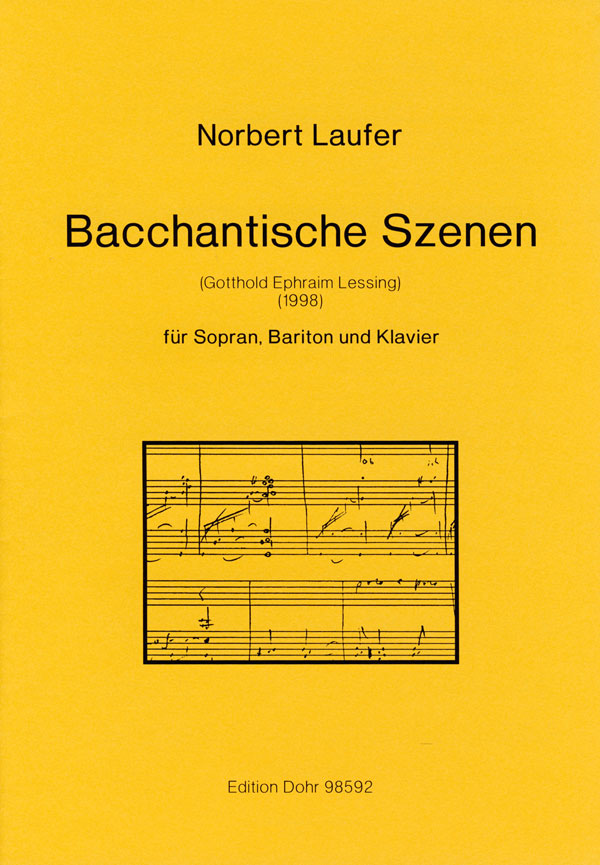 Bacchantische Szenen für Sopran, Bariton und Klavier