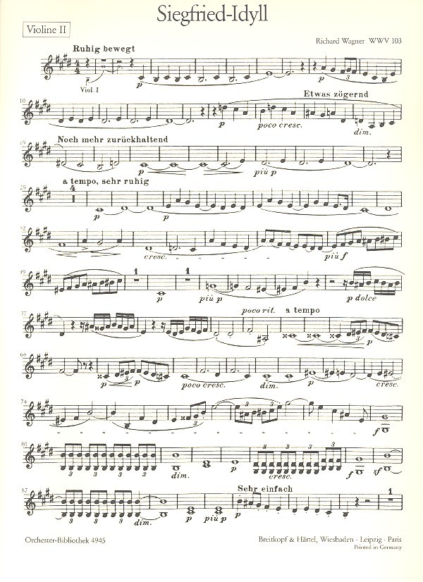 Siegfried-Idyll für Orchester