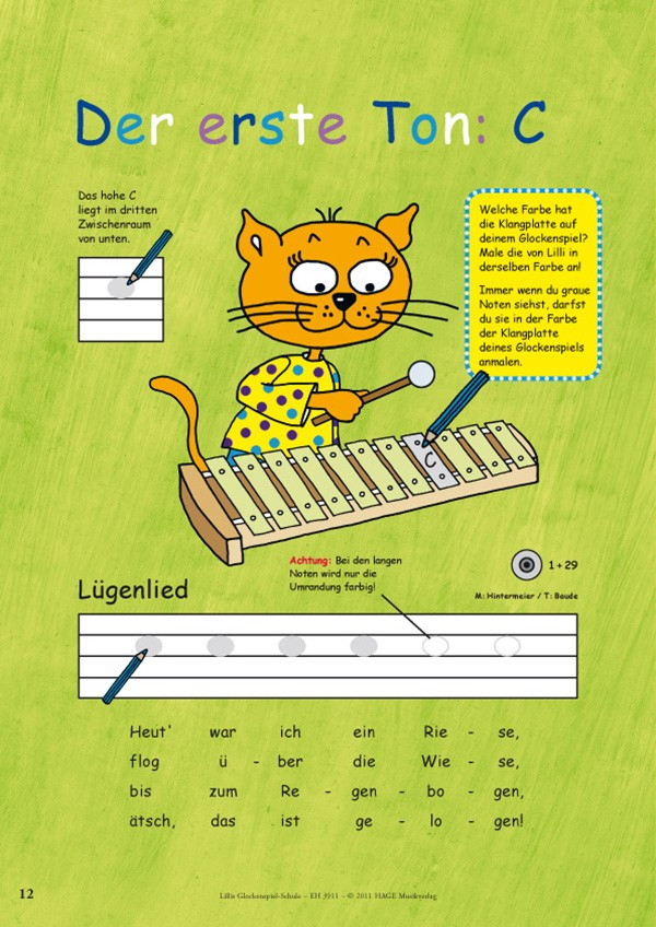 Lillis Glockenspiel-Schule (+QR-Codes)