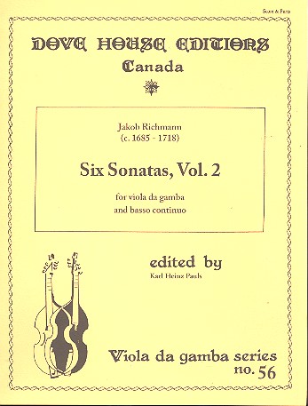 6 Sonatas vol.2 for viola da gamba