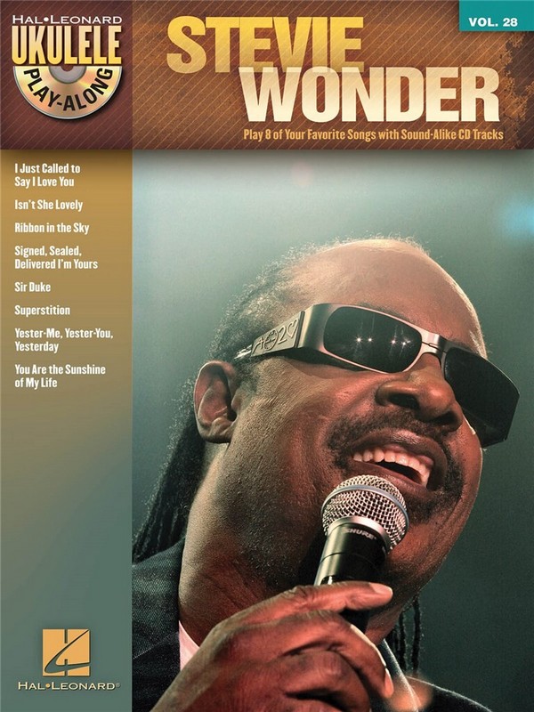 HL00116736 Stevie Wonder (+CD): ukulele playalong vol.28