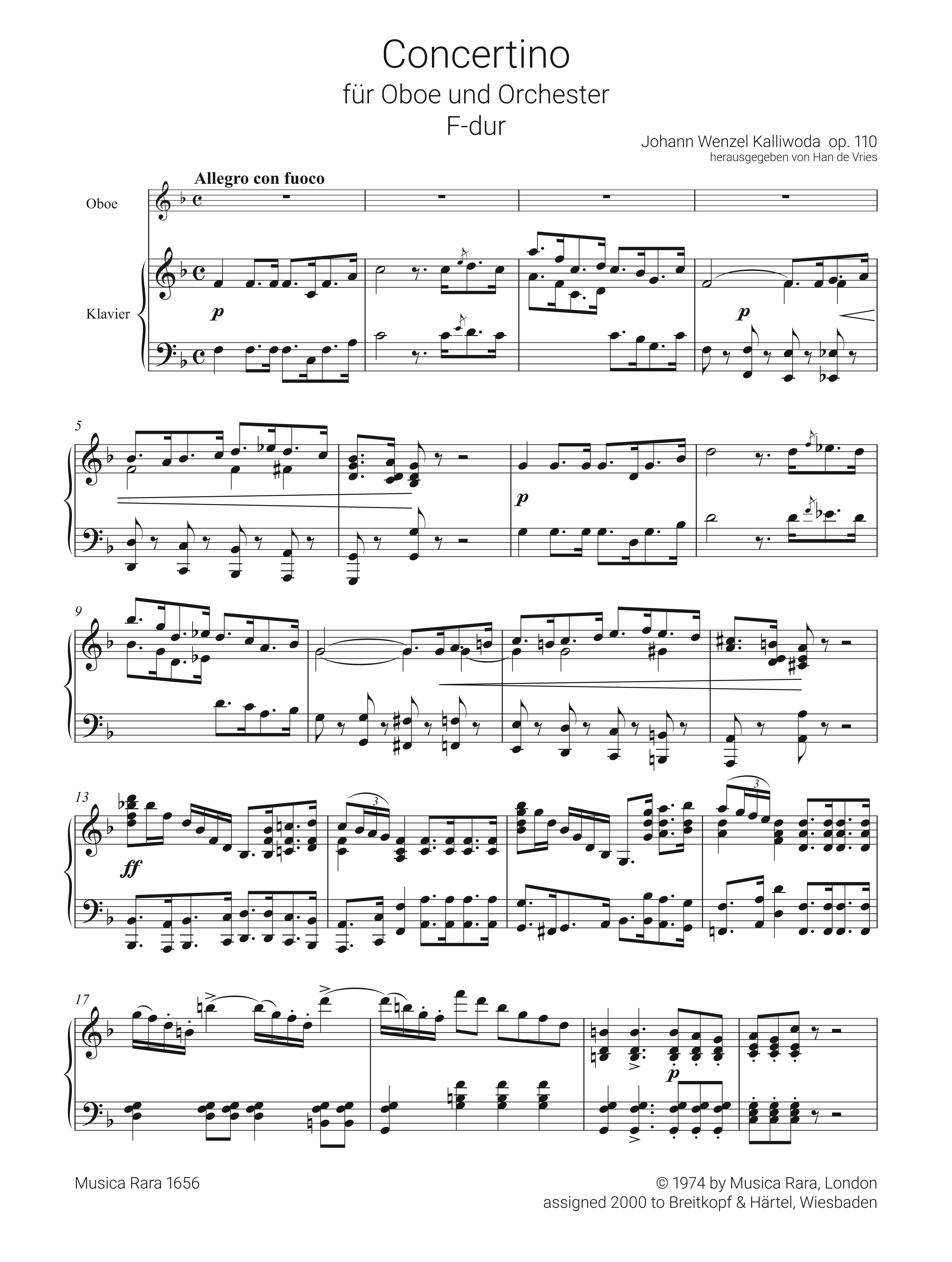 Concertino F-Dur op.110