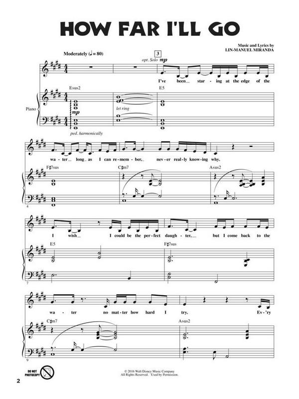 Songs from Moana (Vaiana)