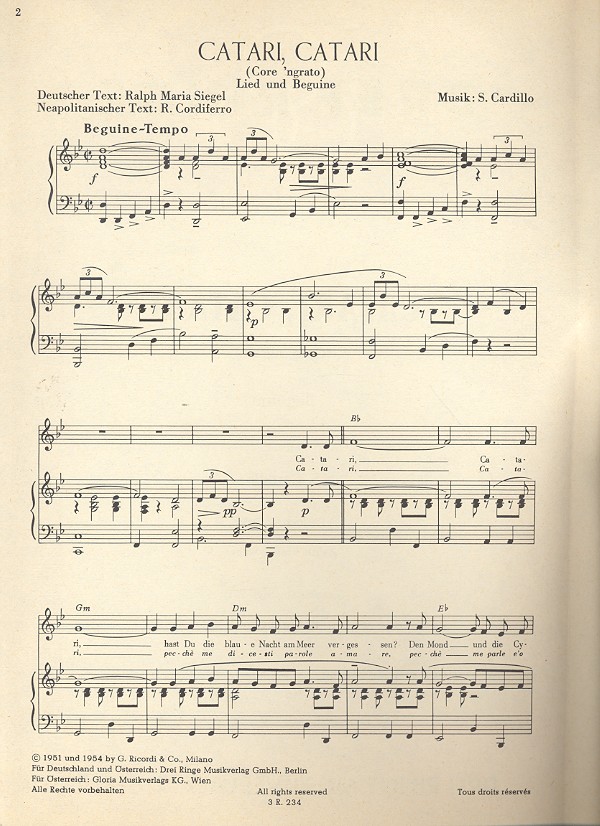 Catari catari: Einzelausgabe